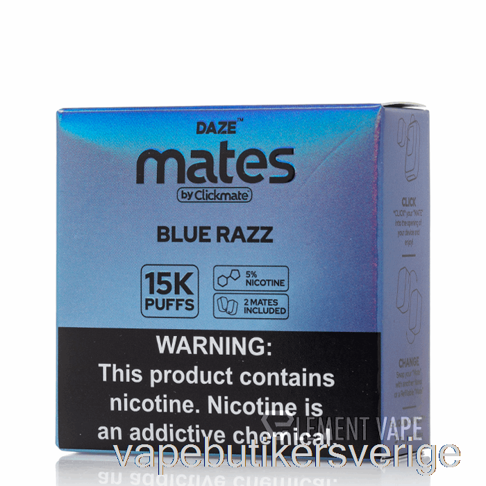 Vape Sverige 7 Daze Mate Pods Blue Razz